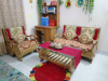 Segun kather sofa - 3 seat with tea table